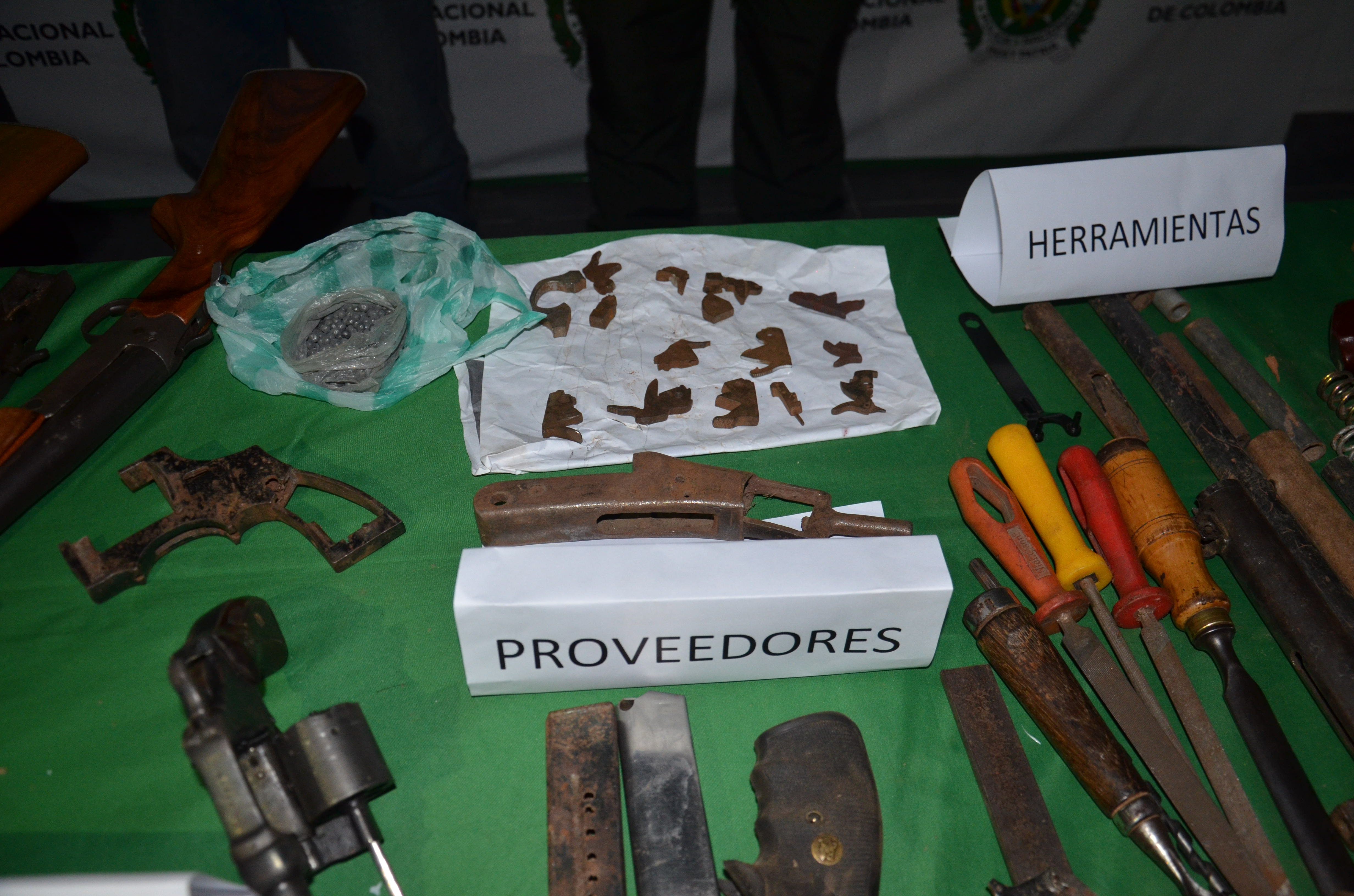 Policía desmantela armería ilegal para la elaboración y reparación de armas de fuego en Mocoa