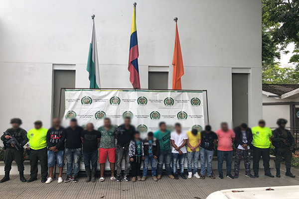 En Antioquia fueron capturados catorce integrantes del ‘clan del golfo’