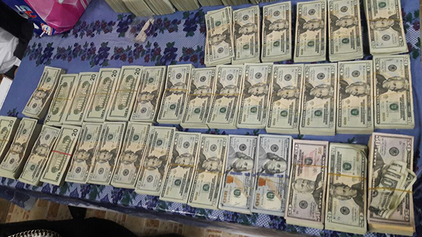 Incautados en Panamá $578.129.440, dos ciudadanos de ese país fueron capturados.