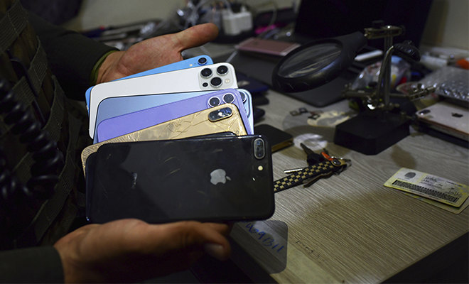 Celulares recuperados en el centro de Medellín 