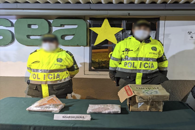 Dos incautaciones de sustancias estupefacientes en la modalidad de encomienda