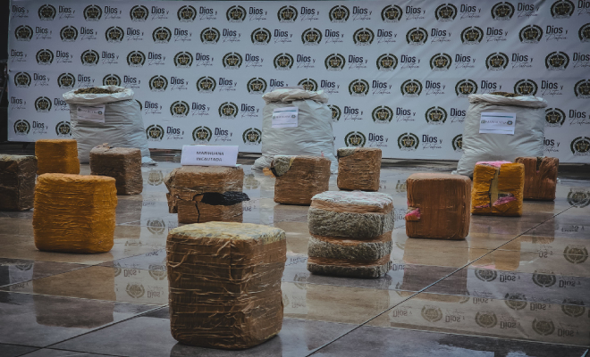 marihuana que pretendía ser comercializada en cuatro localidades del sur de la capital del país