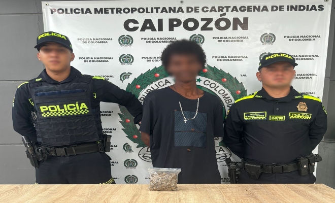 Los procedimientos fueron adelantados en El Pozón, Villa Estrella, Bicentenario y Nuevo Porvenir, incautando más de 400 dosis de alucinógenos, que saldrán de las calles y entornos escolares.