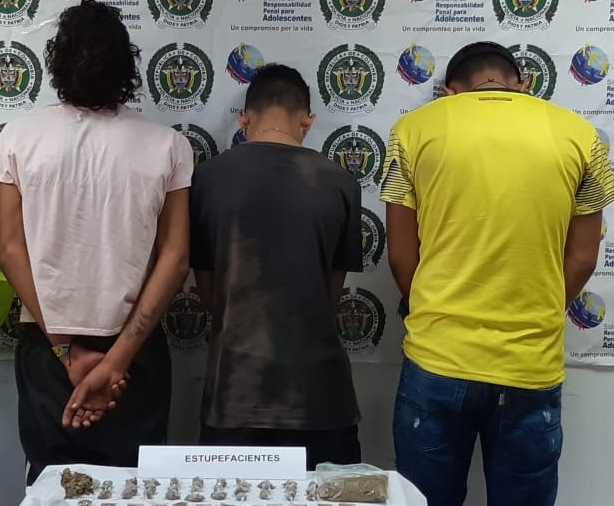 Capturados por tráfico de estupefacientes 