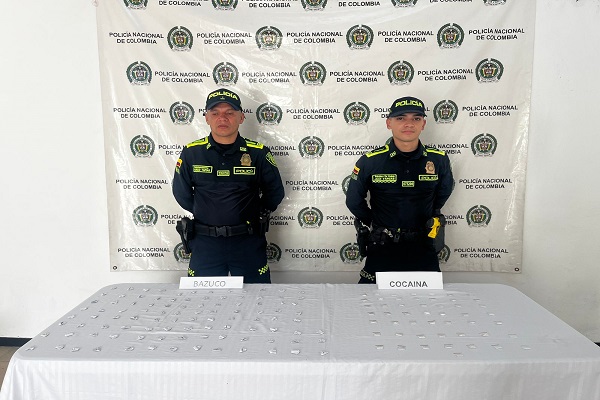 Incautadas 150 dosis de estupefacientes en operativo de control en Rivera (Huila)