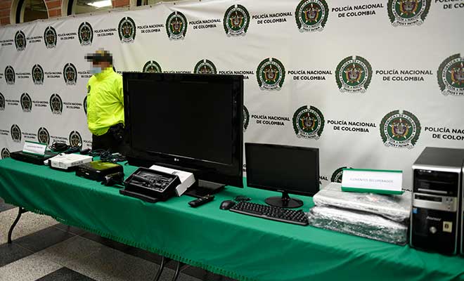 presentación de elementos recuperados