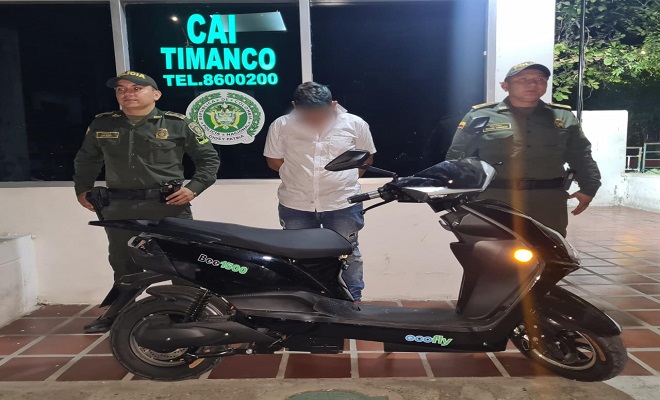Gracias a información ciudadana, se logra la captura de un hombre por hurto