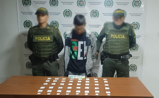 Capturado con base de "coca" barrio San Judas