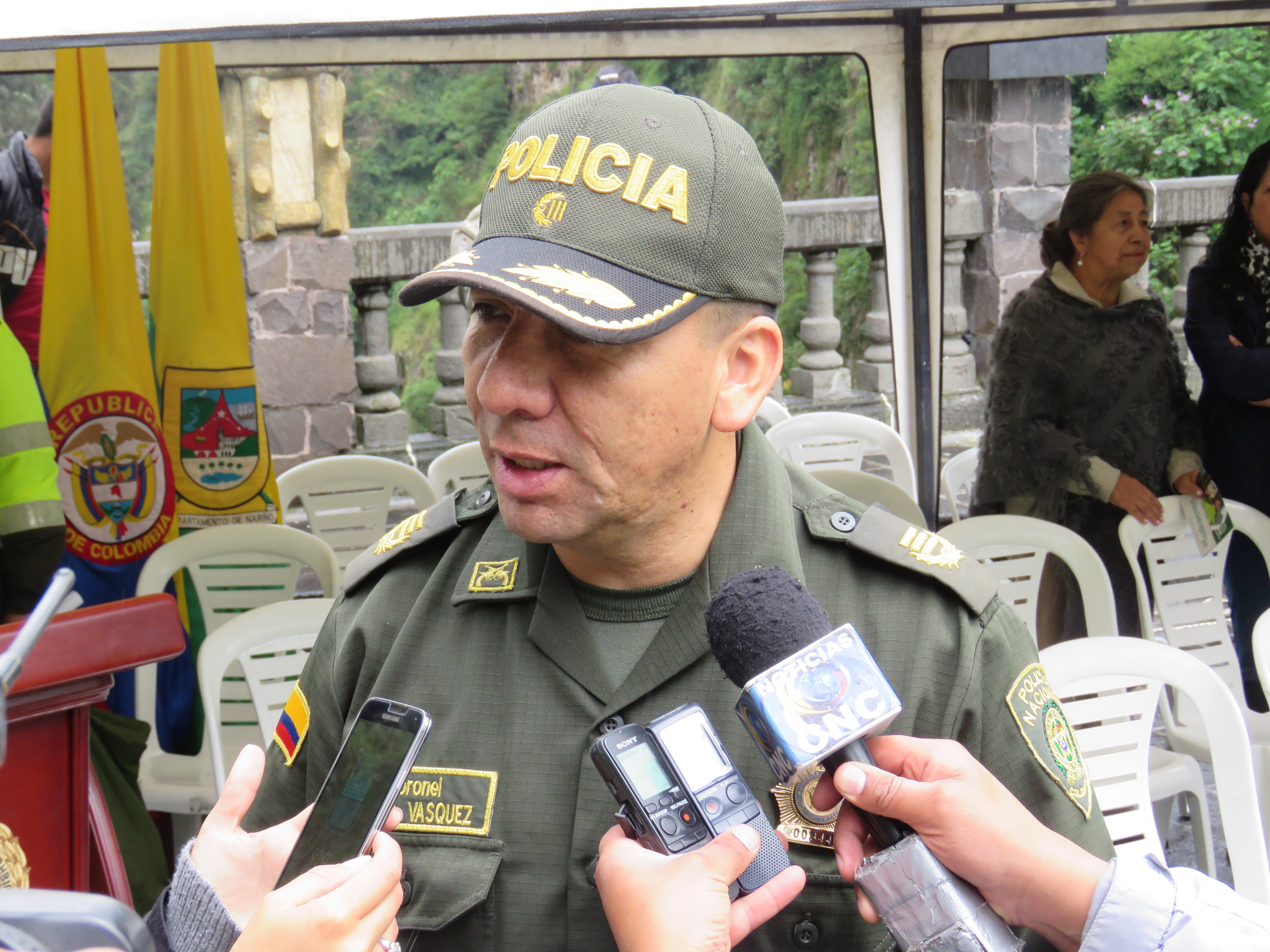 Coronel Diego Alejando Vasquez Rojas Subcomandante Departamento de Policía Nariño