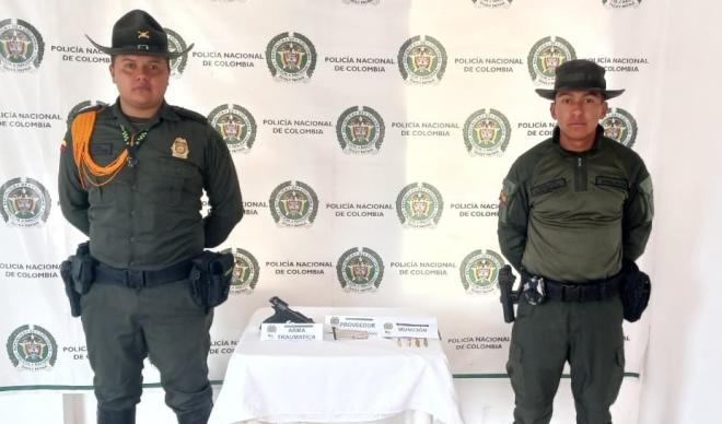 Arma, proveedor y munición fueron incautados en Nariño
