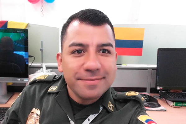 Intendente Rodrigo Motivar, ilustrador Policía Nacional de Colombia