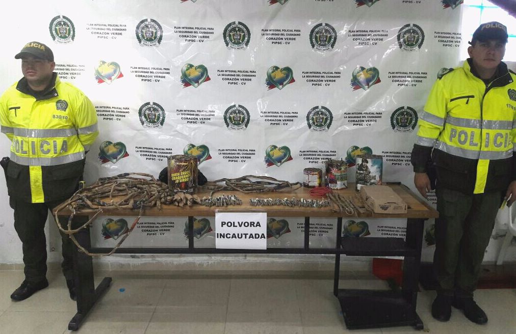operativos policía-incauta pólvora-Nariño