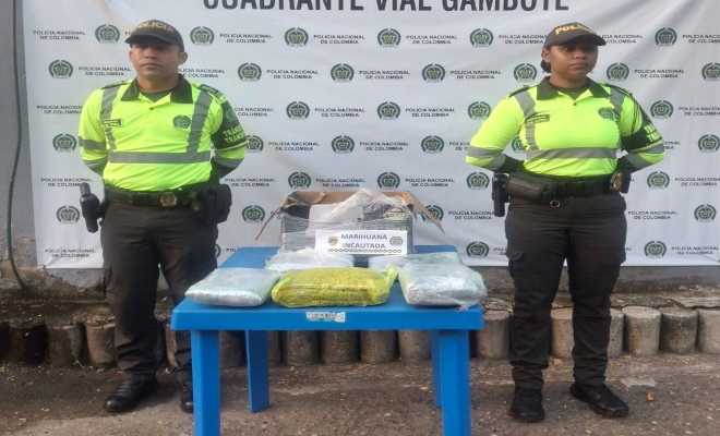 Incautadas 5.970 dosis de marihuana en operativo de control vial en la Ruta 9005 en Bolívar