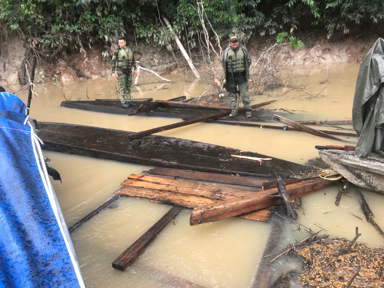 Incautación de balsas