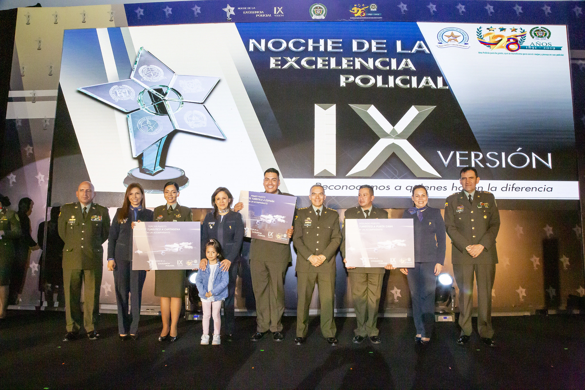 Ganadores de la noche de la excelencia policial  