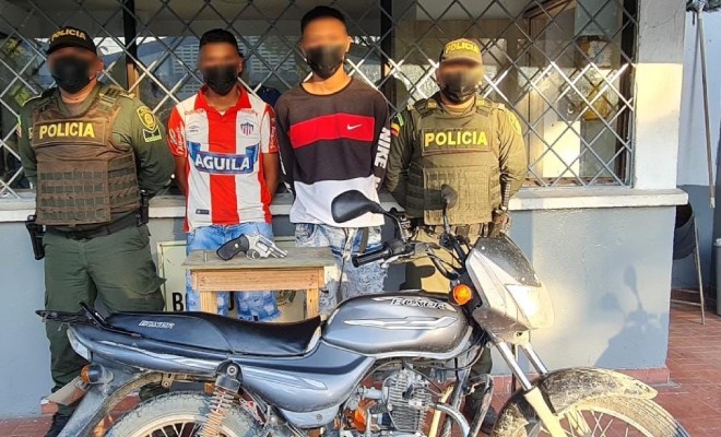 Capturados por porte ilegal de armas