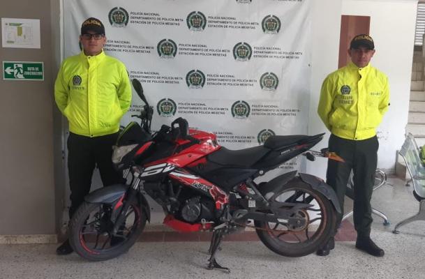 Recuperada motocicleta marca Yamaha FZ