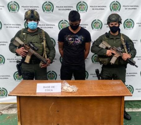 Capturado sujeto por tráfico de estupefacientes