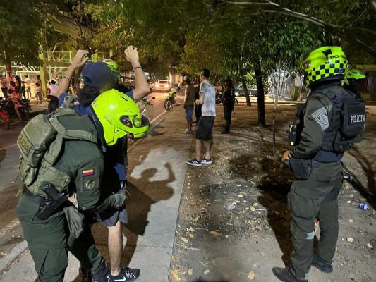 Policía Metropolitana de Neiva presenta balance del fin de semana