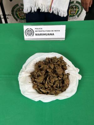 Policía Nacional logra la captura en flagrancia de una persona por tráfico de estupefacientes