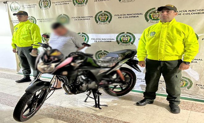 Policía Nacional, logra la recuperación de una motocicleta en el barrio Arismendi al sur de Neiva