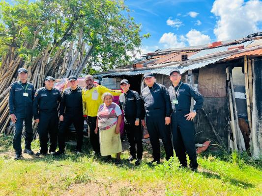 Policía Nacional se solidariza con pareja de abuelos en el corregimiento el Caguán 