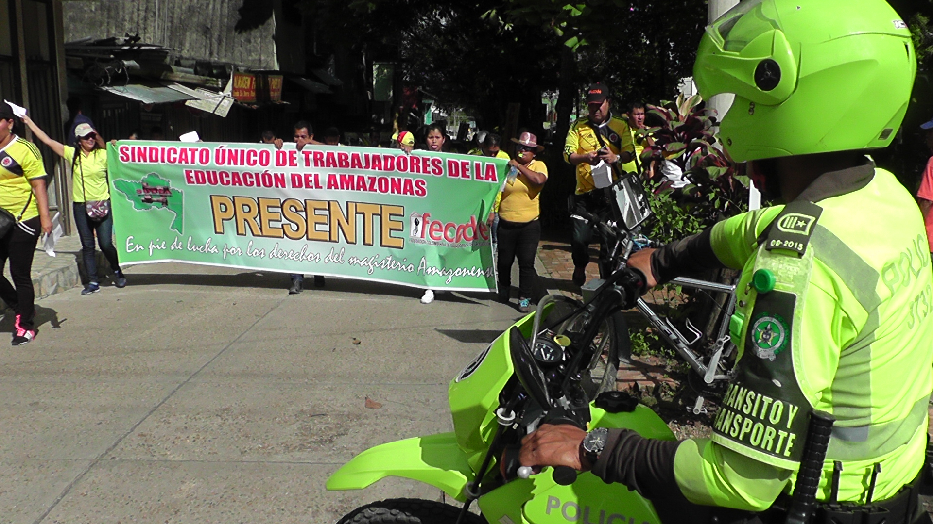 Sindicatos del amazonas marcharon con civismo y organización 