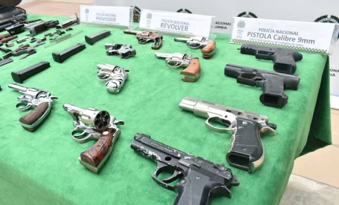 Armería incautada de alias “Armero”