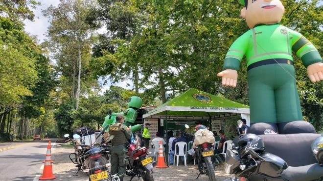 Listo el dispositivo de la seccional de tránsito y transporte en Santander 