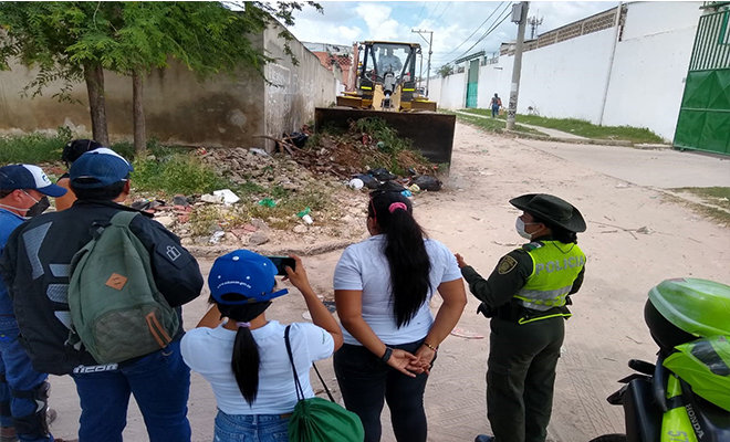 Así mismo se hizo la actividad en sectores desolados que generan mala percepción de seguridad