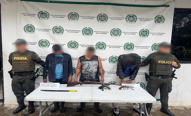 Tres capturas por hecho de intolerancia portando armas de fuego