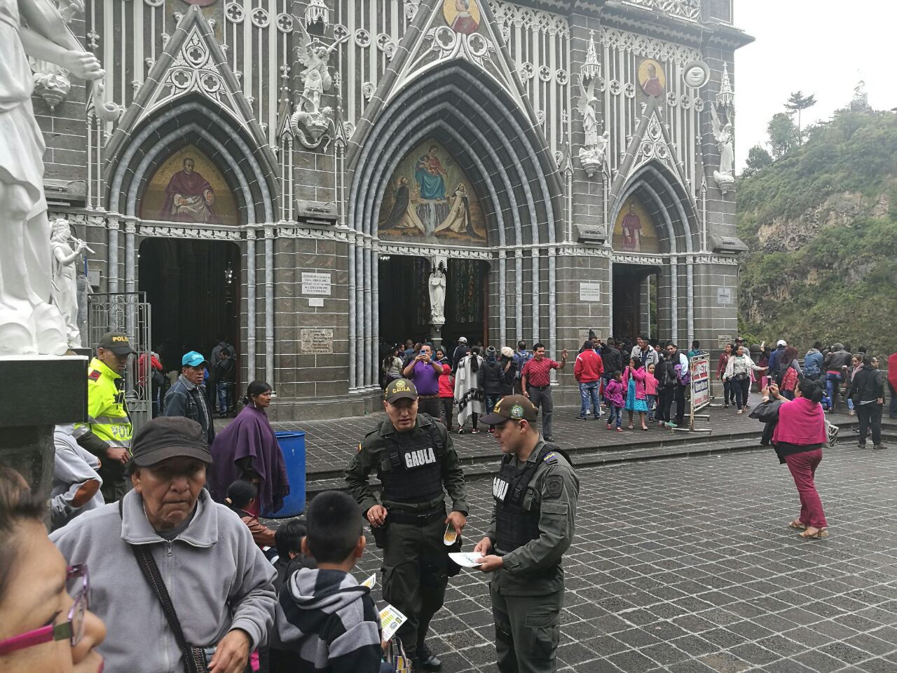 Gaula Nariño entregando recomendaciones a la ciudadanía