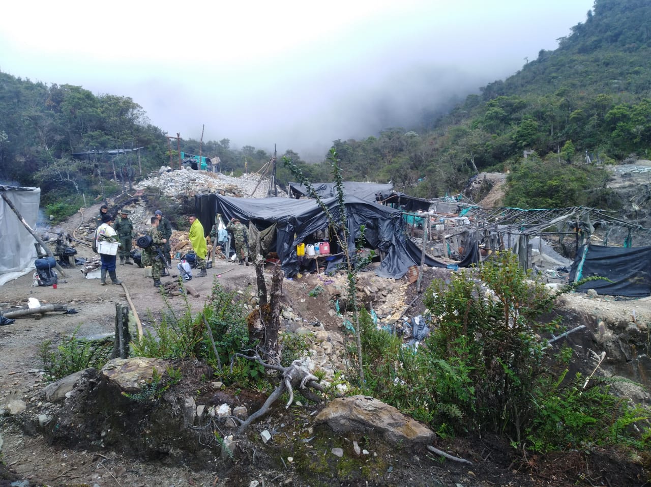 En la vereda Toche zona rural de la capital tolimense logramos la captura de 11 personas en flagrancia.