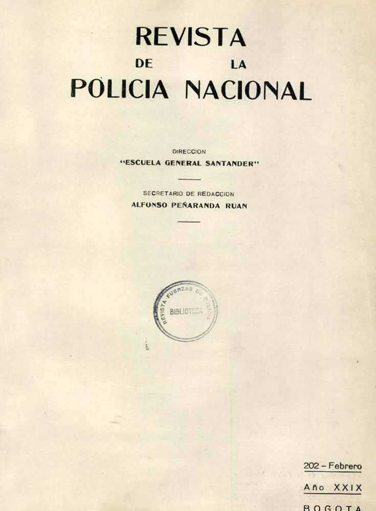 Portada de la Revista de la Polic&iacute;a