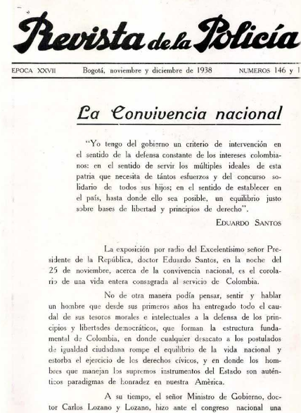 Portada de la Revista de la Polic&iacute;a