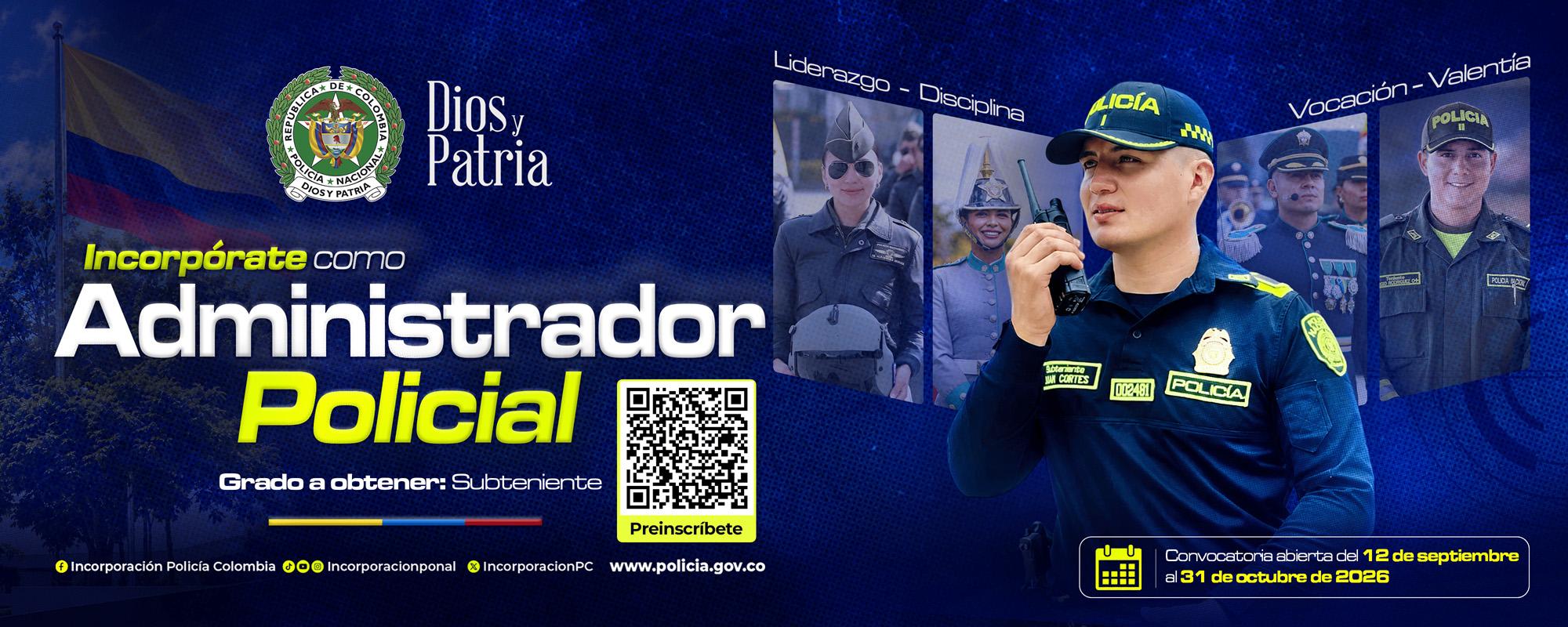 Convocatoria Administrador Policial