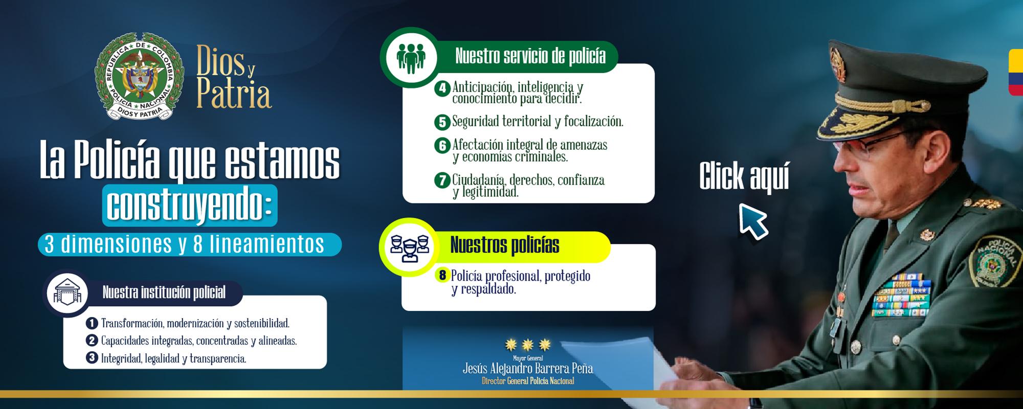 Dimensiones y lineamientos Polic&iacute;a Nacional