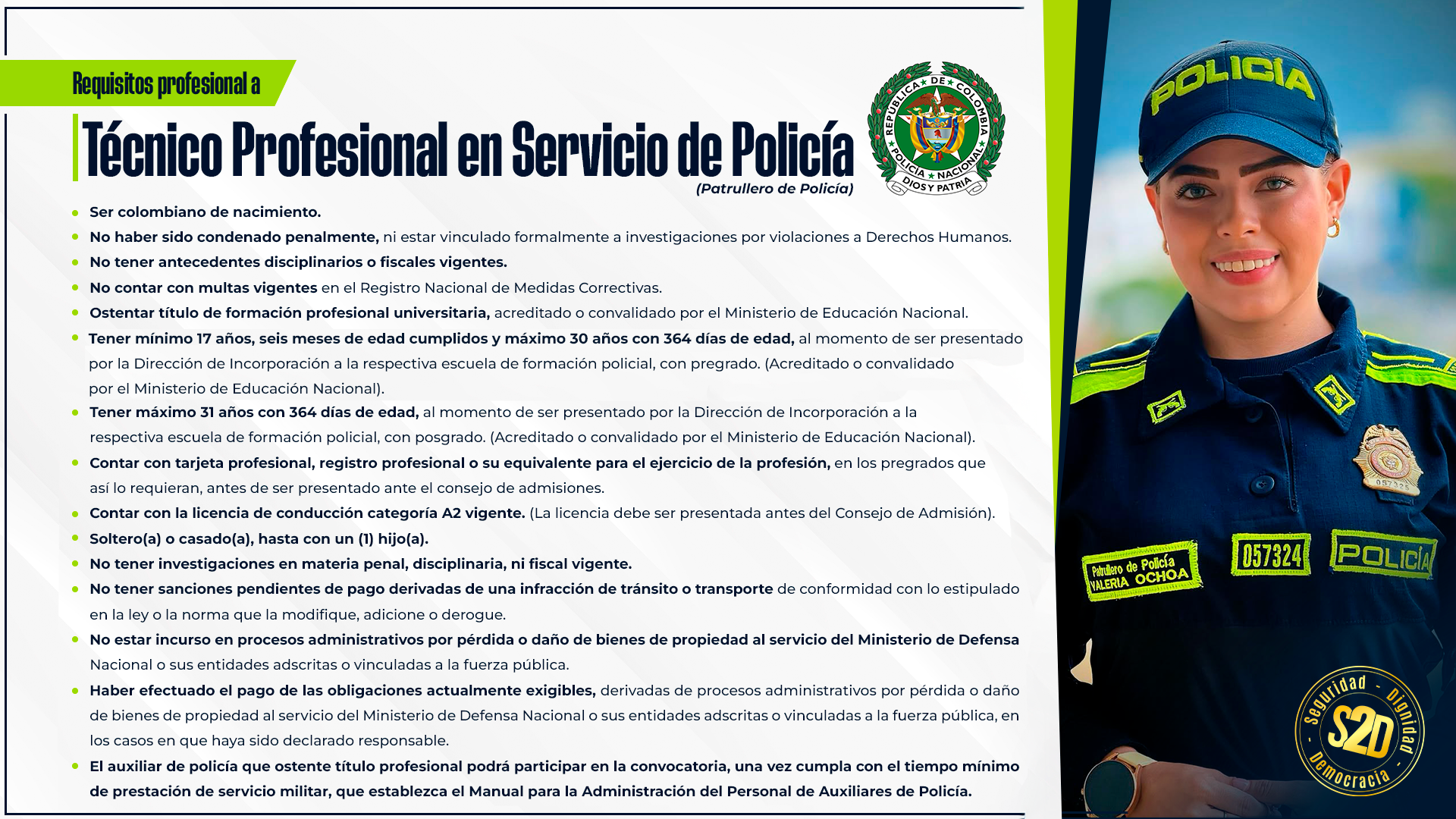 profesional a patrullero de polic&iacute;a 2026